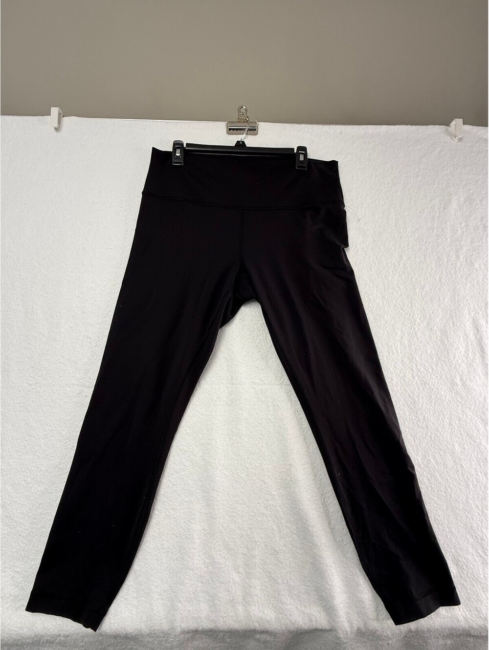 Lululemon Black High-Rise Leggings with Side Pocket, Size Medium